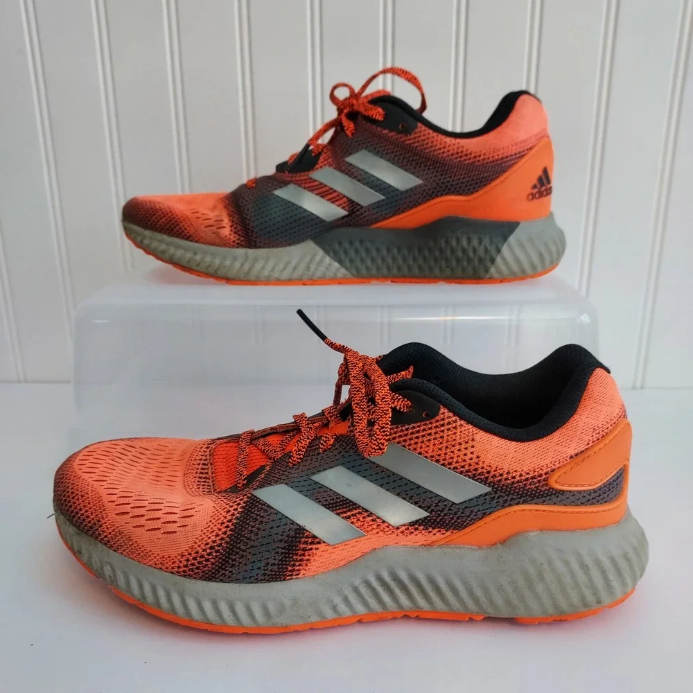 Adidas Men's Aerobounce‎ ST Running Shoes Mens 7 Neon Orange Black Trainers